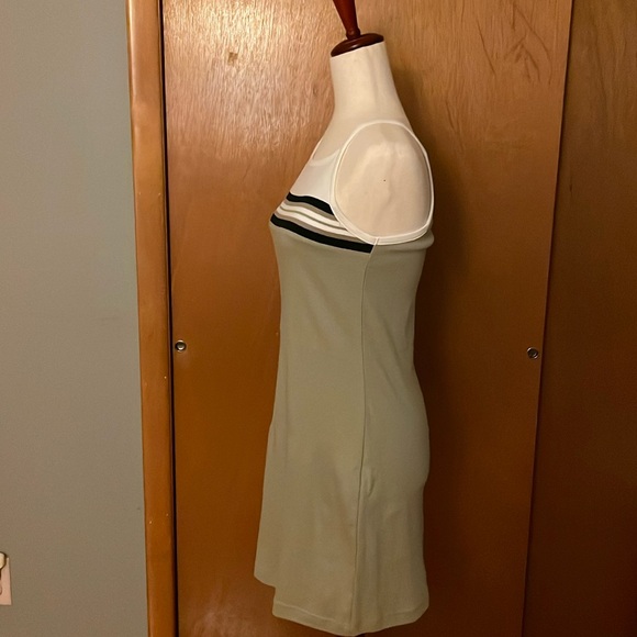 Express Bleus tank dress, size S. Green with stripes. Stretchy and bodycon - Picture 7 of 16